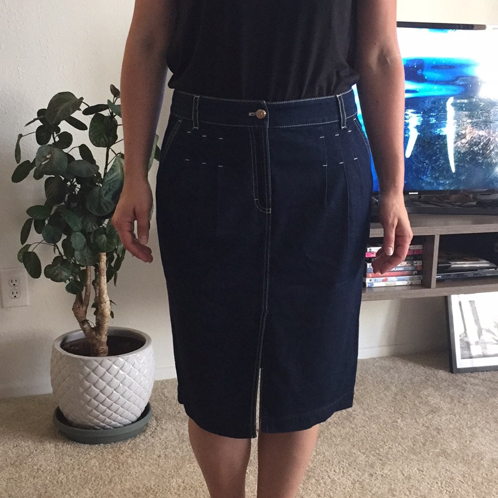 Escada denim skirt!